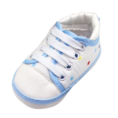 

Baby Shoes Kids Toddler Casual Lace-Up Sneaker Soft Soled Baby Crib Shoes First Walkers 0-18M