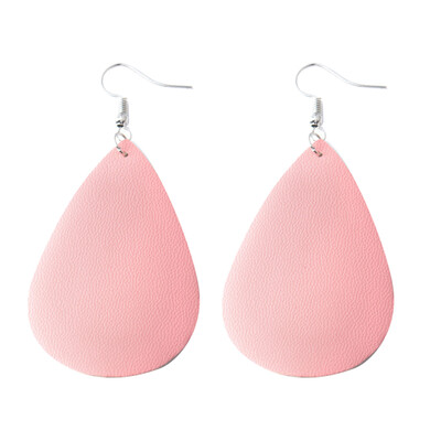 

Fashion Teardrop Faux Leather Charm Ear Drops Dangle Hook Earrings Women Jewelry