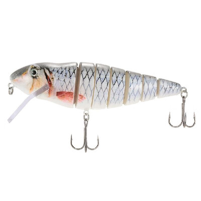

Lixada 118cm35g Lifelike 7 Jointed Sections Fishing Lure Trout Swimbait Hard Bait Fish Hook Fishing Tackle