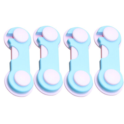 

〖Follure〗4Pcs Child Security Kids Box Drawer Cupboard Wardrobe Door Fridge Safety Lock BU