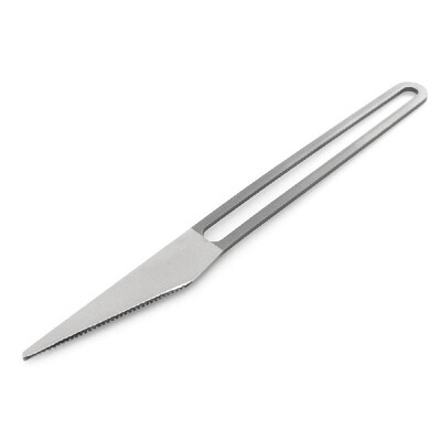 

Lightweight Half Polished Titanium Spoon Outdoor Camping Dinner Spoon