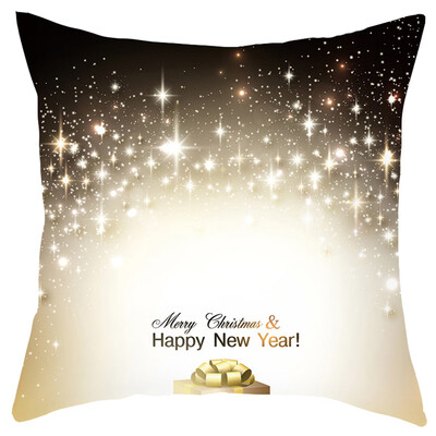 

Siaonvr Merry Christmas Short Plush Pillowcase Sofa Pad Set Home Decoration 18x18 Inch