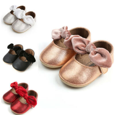 

Baby Newborn Toddler Girl Crib Shoes Pram Soft Sole Prewalker Anti-slip Sneakers