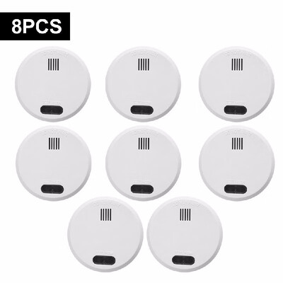 

Wireless Smoke Detector Photoelectric Fire Alarm Battery-Powered Light Sound Warning Fire Safety for Home Hotel School