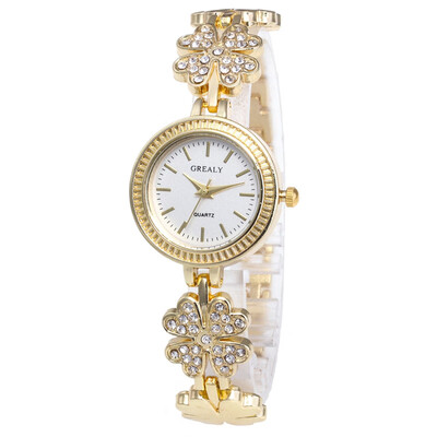 

Simple Relojes Para Mujer Womens Quartz Bracelet Watch Luxury Bayan Kol Saati Masonry Around The Rhinestone Temperamental