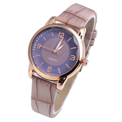 

Business Temperament Beautiful Ladies WristWatch Woman Fashion Love Leather Analog Round Souvenir Womens Quartz watch 2018 D