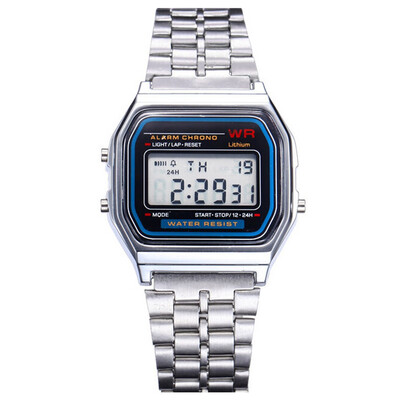 

New Design Fashion Casual Simple Stainless Steel Digital Sport Watch
