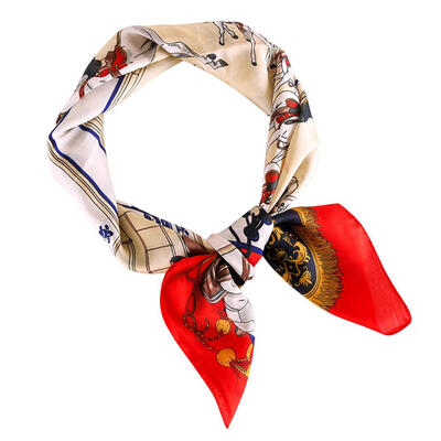 

Fashion Women Print Square Imitate Silk Scarf Kerchief Head Wrap Neck Shawl