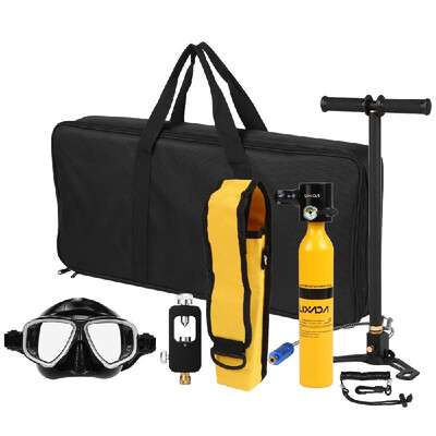 

05L Diving Oxygen Cylinder Scuba Respirator Refill Adapter High Pressure Air Pump Scuba Equipment with Zipper Carry Bag Coiled Ha