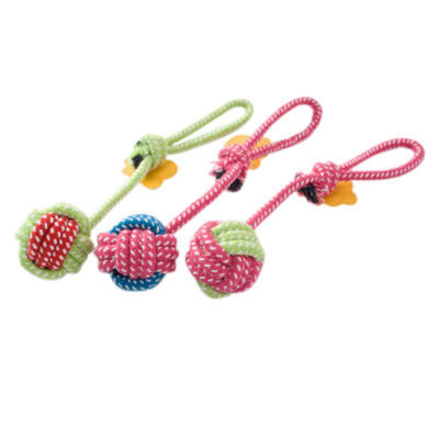 

Pet Toy Dog Toys Dogs Chew Clean Teeth Green Rope Ball Toy For Big Small Dog Cat Outdoor Training Fun Game