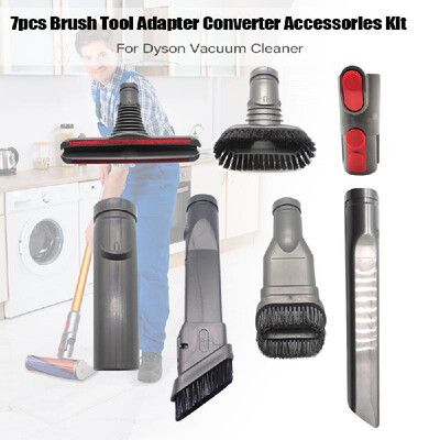 

7pcs Vacuum Cleaner Brush Tool Adapter Flat Suction Parts Adapter Accessories Kit for Dyson Vacuum Cleaner