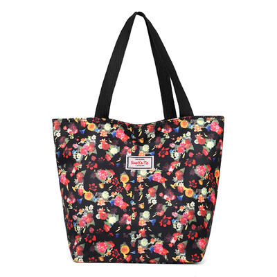 

Large bags of middle-aged&old womens bags large capacity printing single shoulder bags light stools mother bags canvas b