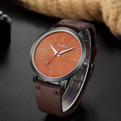 

Gobestart Multicolor Fashion Casual Business Mens Single Eye Watch Belt Quartz Watch
