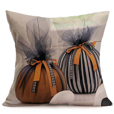 

〖Follure〗Happy Fall Thanksgiving Day Soft Linen Pillow Case Cushion Cover Home Decor