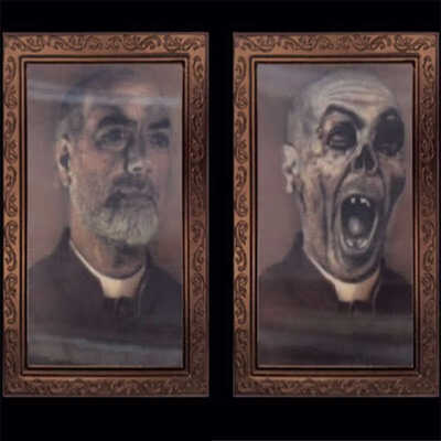 

3D Face-changing Photo Party Decoration Frame Terror Halloween Decoration Props Festive Party Supplies Halloween Decorations