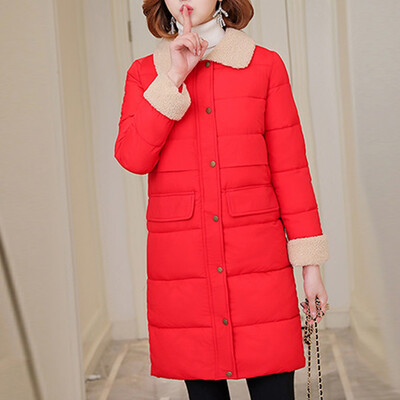 

Toponeto Fashion Women Warm Slim Knee Length Thick Long Sleeve Blouse Loose Lapel Coat