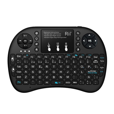 

Rii mini i8 Russian English Spanish Hebrew Version Wireless Backlit Keyboard with Touchpad for PC Smart Android TV Set Top Box