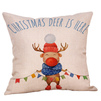 

Tailored Christmas Throw Pillow Cover Pillowcases Decorative Sofa Cushion Cover