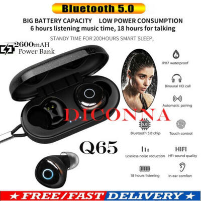 

Diconna Q65 Bluetooth 50 Headset Wireless Earphones TWS Earbuds Stereo Earbuds