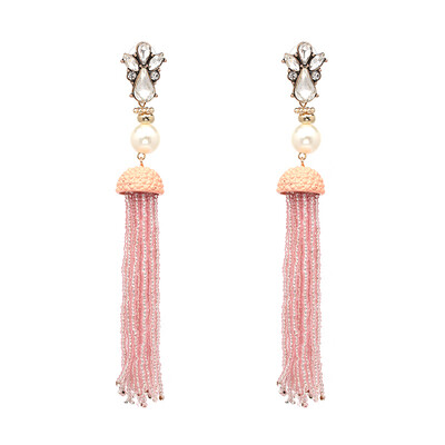 

2019 New Fashion Trend Dangle Earrings Colorful Statement Little Beads Drop Earrings For Women Crystal Jewelry Gift J50071