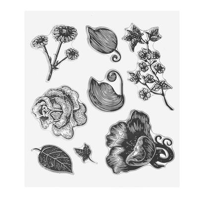 

Flower DIY Transparent Clear Silicone Seals Stamp Album Scrapbooking Decor