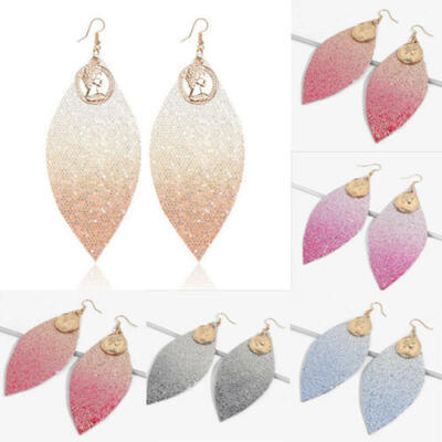 

Boho Women Simple Geometric Leaf Ear Stud Drop Dangle Earrings Fashion Designs