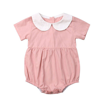 

0-24M Newborn Kids Baby Boy Girls Clothes Summer Short Sleeve Romper Elegant Casual Cute lovely Outfits new born Sunsuit