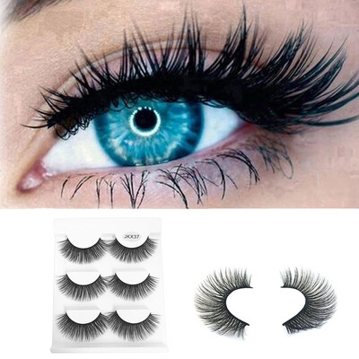 

〖Follure〗3Pair Luxury 3D False Lashes Fluffy Strip Eyelashes Long Natural Party