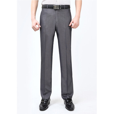 

WENGUANGUO Summer thin section pleated high waist free hot straight loose standard version mens trousers 7934