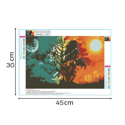 

JPGIF 5D Embroidery Paintings Rhinestone Pasted DIY Diamond Painting Cross Stitch