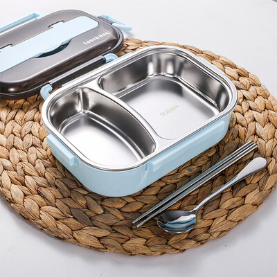 

Queensense Stainless steel lunch box lunch box insulation portable separation office worker lunch box set 18412