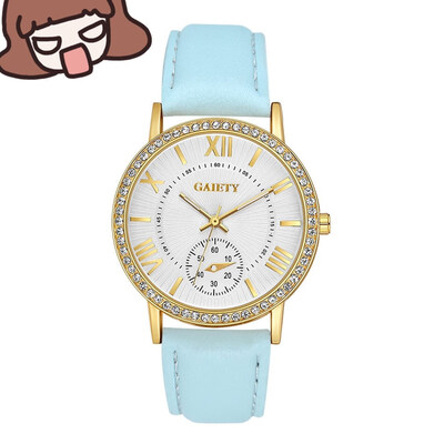 

Simple Fashion Dress Watches Women Fashion Leather Band Analog Quartz Round Wrist Watch Women watches top brand luxury &Ff