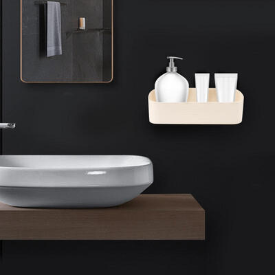 

Greensen No drilling Wall Mounted Bathroom Storage Rack Toiletries Holder Organizer