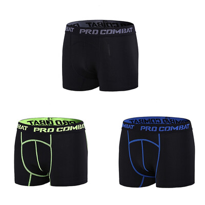 

Men Fitness Shorts Elastic Waist Compression Short Pants Sports Trousers Gym Running Underwear