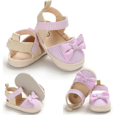 

Toddler Newborn Baby Girl Soft Sole Crib Shoes Anti-slip Prewalker Sneakers