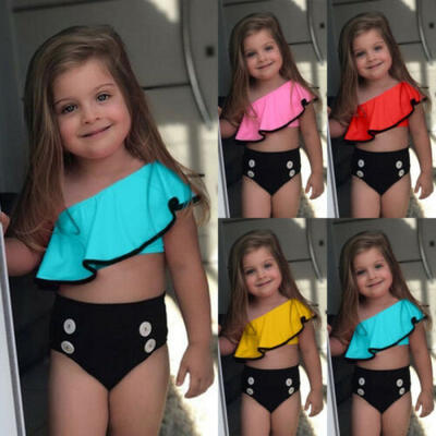 

US 2PCS Summer Toddler Kids Baby Girls Bikini Set Swimwear Swimsuit Bathing Suit