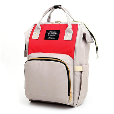 

Hit Color Mommy Travel Backpacks Large Canvas Maternity Nappy Bags w Hook