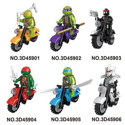 

6Pcs Motorcycle Knights Mighty Micros Building Block Model Bricks Toy For Children