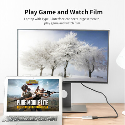 

Hugeke 3 in 1 Type-C Expansion Hub USB C to USB30VGAType-C Adapter 1080P Converter for MacHuaweiSamsung Silver