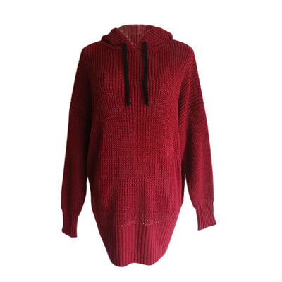 

Knitted Hooded Sweater Long Sleeve Autumn Winter 2019 Warm Oversized Sweaters And Pullovers Loose Casual Shirt Female Clothing