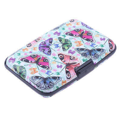 

7 Pocket Women Aluminum Waterproof Name Card Box Holder Credit Card Case