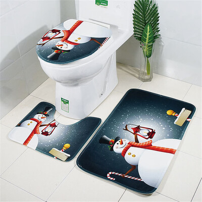

〖Follure〗3pcs Christmas Suction Grip Bath Mat Bathroom Kitchen Carpet Doormats Decor