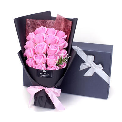 

18pcs Preserved Rose Flower Soap Small Bouquet Gift Box Wedding Party Decor