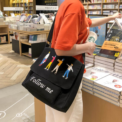 

Ins canvas bags for high school students in Korean edition of Japanese Department