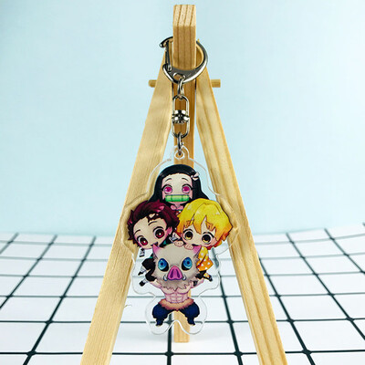 

CAR-TOBBY Anime Demon Kimetsu no Yaiba Keychain Key Ring Phone Pendant