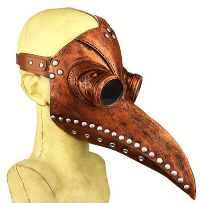 

Steampunk Bird Doctor Plague Mask Long Beak Cosplay Party Halloween Costume