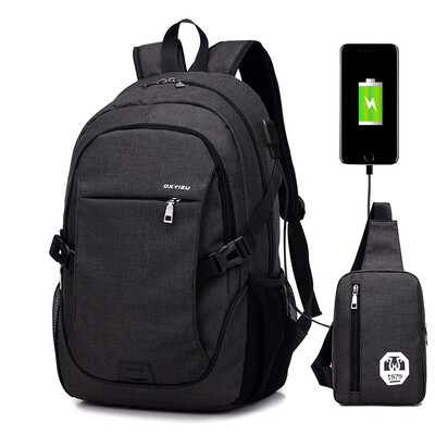 

Schoolbag Charging Backpack Backpack Vertical Leisure Travel Backpack