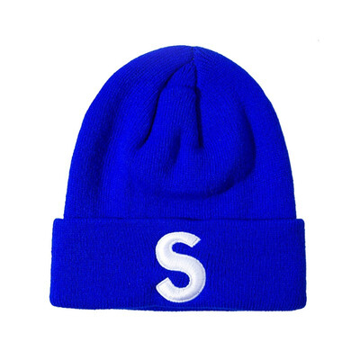 

Korean hat Fashion Women Winter All-match Knitted hat Thicken Embroidery Wool cap Keep warm Women Men Hedging cap