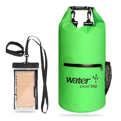 

10L 20L Outdoor Waterproof Dry Bag Roll-top Sack Waterproof Floating Bag with Waterproof Phone Case