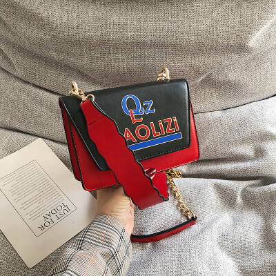 

Qiao Bani 2019 new Korean chic fashion contrast color flip bills shoulder diagonal tide handbags factory direct sales